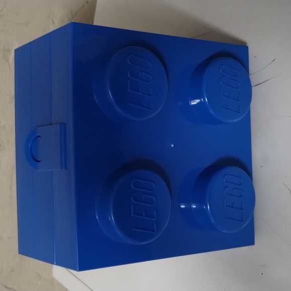2018 Blue Lego Block Storage Case With Strap - Picture 3 of 7